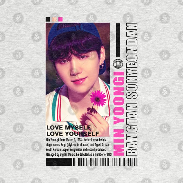 Kpop Designs Suga BTS by Design Kpop Aesthetic Store